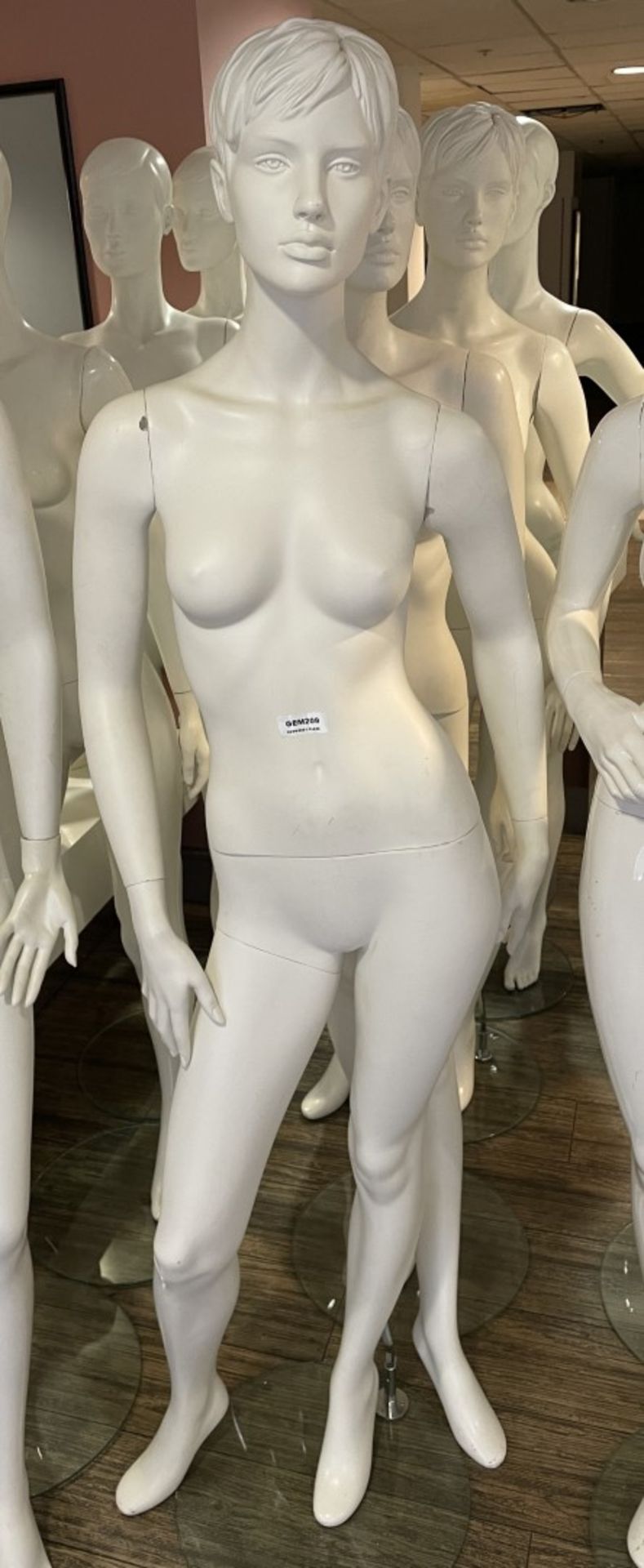 4 x Full Size Female Mannequins on Stands - CL670 - Ref: GEM209 - Location: Gravesend, DA11