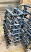 8 x Heavy Duty Steel Dolly Movers on Castors - Colour Blue - CL670 - Ref: GEM286 - Location: