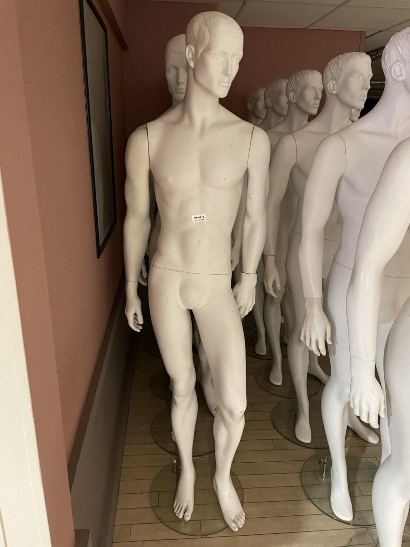 4 x Full Size Male Mannequins on Stands - CL670 - Ref: GEM214 - Location: Gravesend, DA11 - Image 6 of 7