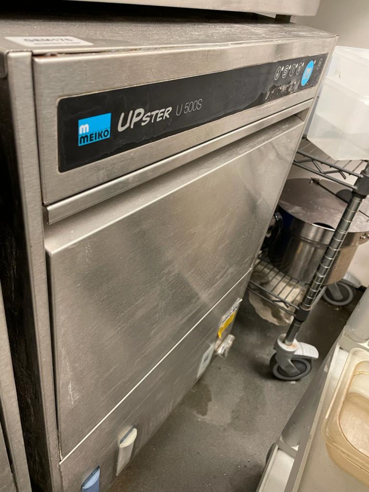 1 x Meiko UPster U 500S Commercial Undercounter Pot Washer With Stainless Steel Exterior - CL670 - - Image 3 of 4