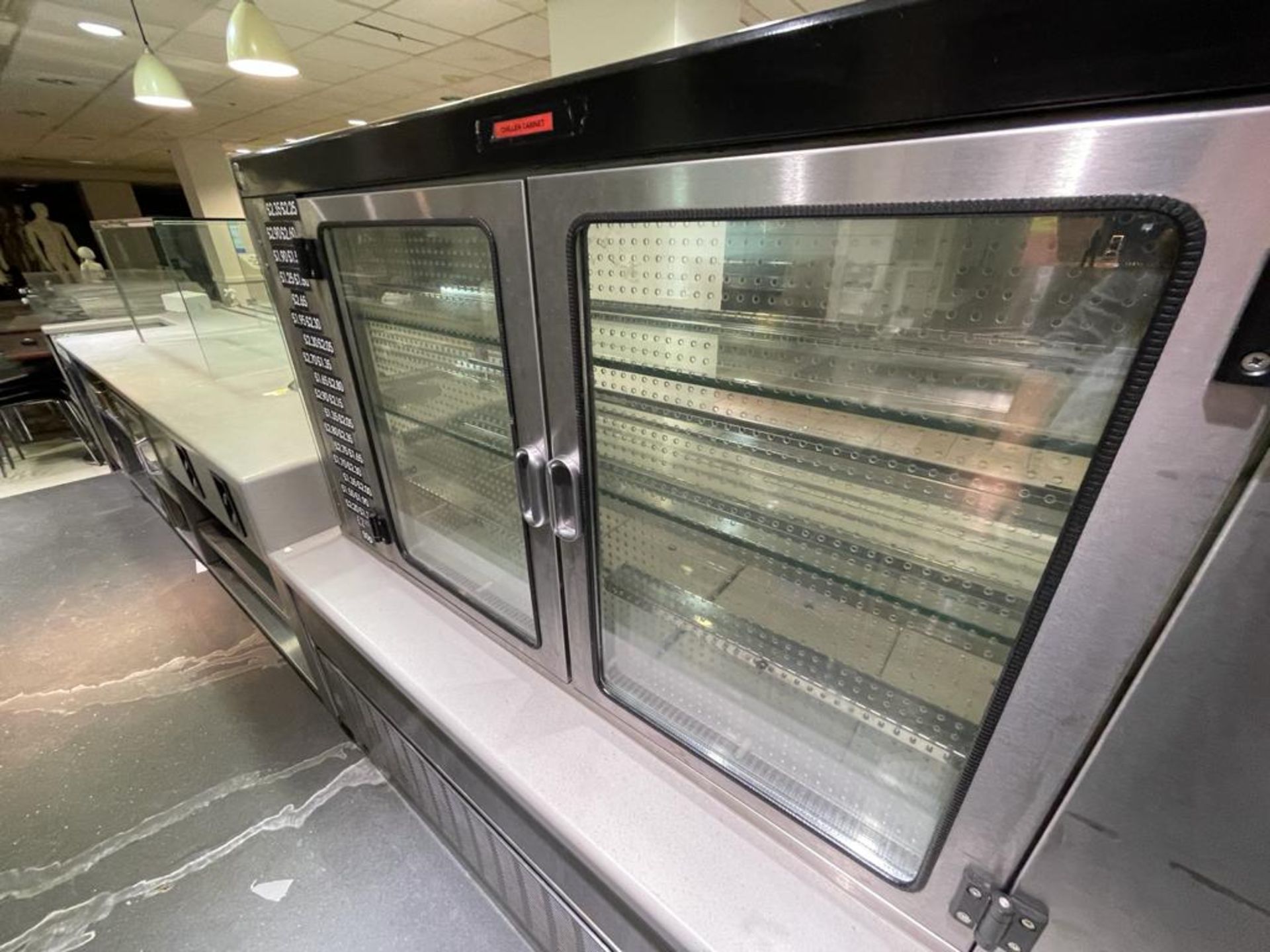 1 x Canteen Servery Counter Featuring Self Server Chiller, Plate Dispensers, Display Cabinet, - Image 24 of 26