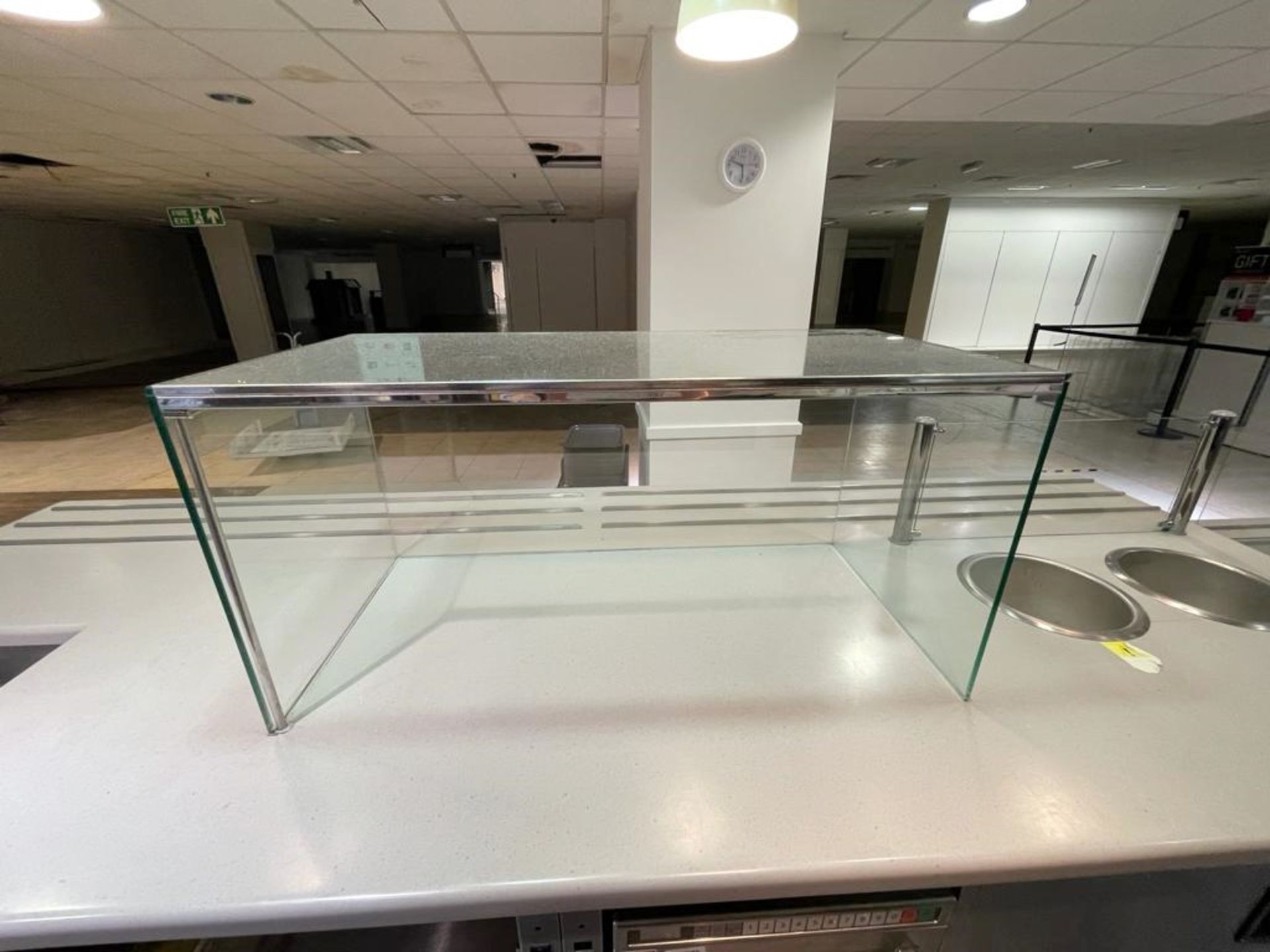 1 x Canteen Servery Counter Featuring Self Server Chiller, Plate Dispensers, Display Cabinet, - Image 14 of 26