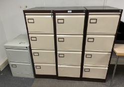 4 x Office Filing Cabinets - CL670 - Ref: GEM339 - Location: Gravesend, DA11