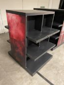 1 x Wrangler Jeans Display Stand - Metal Construction With Double Sided Shelves and Platform For