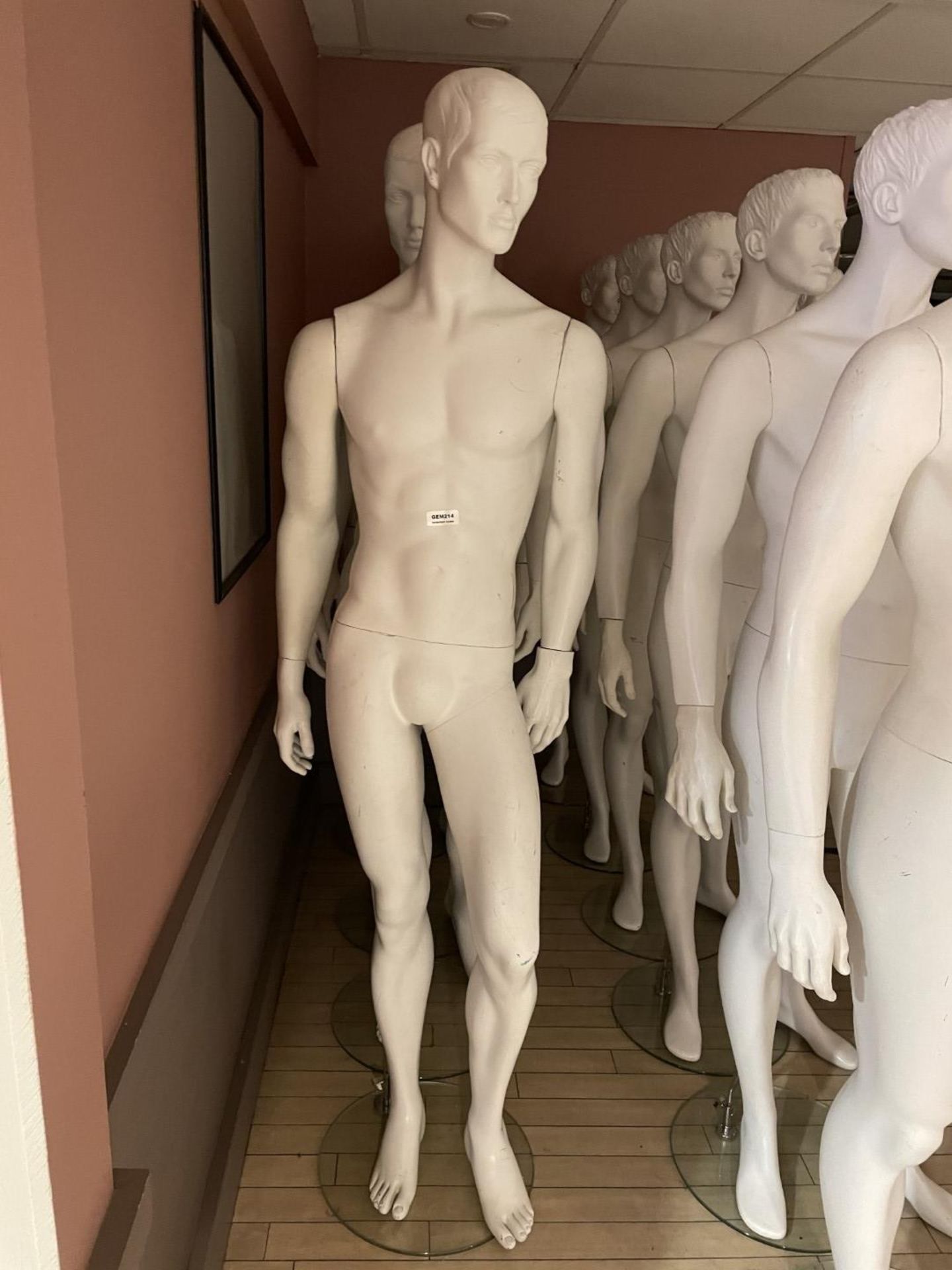 4 x Full Size Male Mannequins on Stands - CL670 - Ref: GEM214 - Location: Gravesend, DA11 - Image 2 of 7