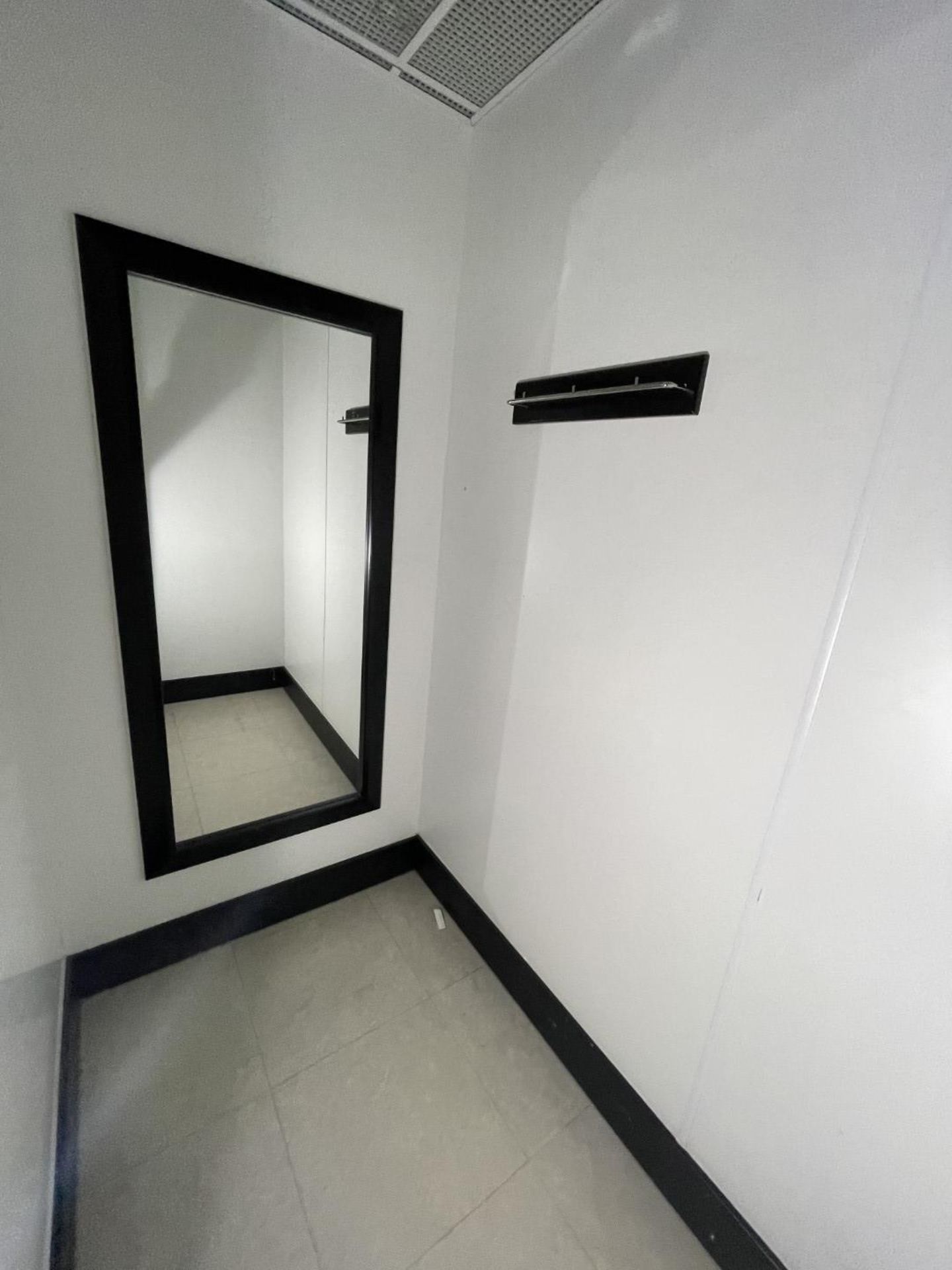 Contents of Customer Changing Rooms - Includes 4 x Black Curtains With Rails, 4 x Mirrors With Black - Image 11 of 16