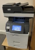 1 x Lexmark MX710de A4 Mono Multifunction Laser Printer With Copier - CL670 - Ref: GEM346 -