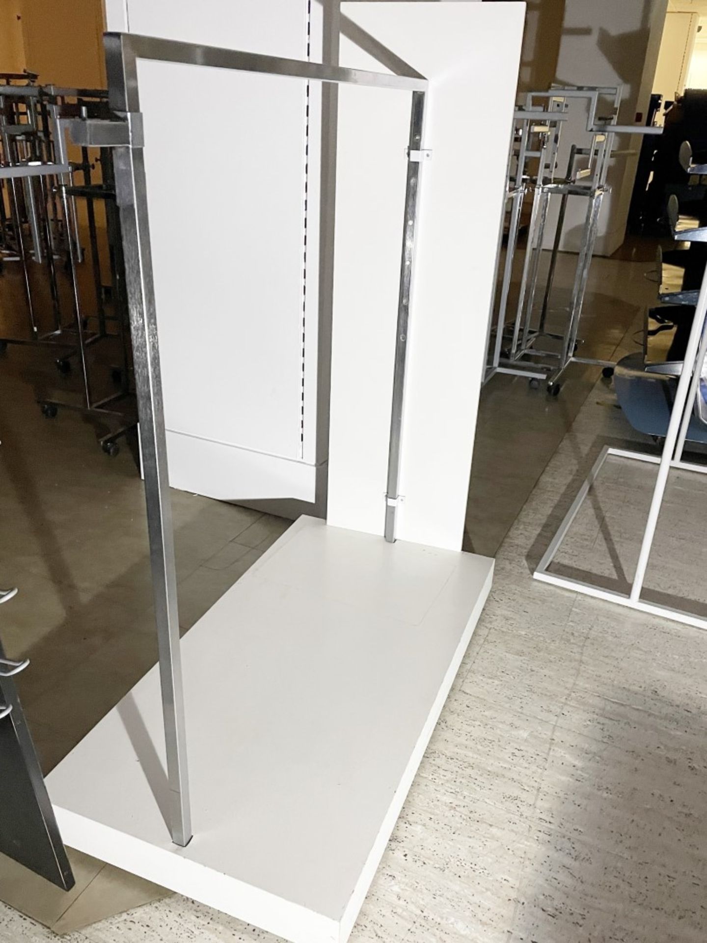 Assorted Collection of 5 x Retail Clothes Rail Stands Including 3 x White Four Arm Rails and 2 x - Image 4 of 10