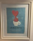 1 x Framed Picture - Loving Crafted Coffee Shop picture - Size 95 x 119 cms - CL670 - Ref: