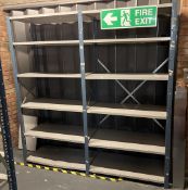 2 x Bays of Metal Warehouse Storage Shelving - H293 x W200 x D52 cms - CL670 - Ref: GEM291 -