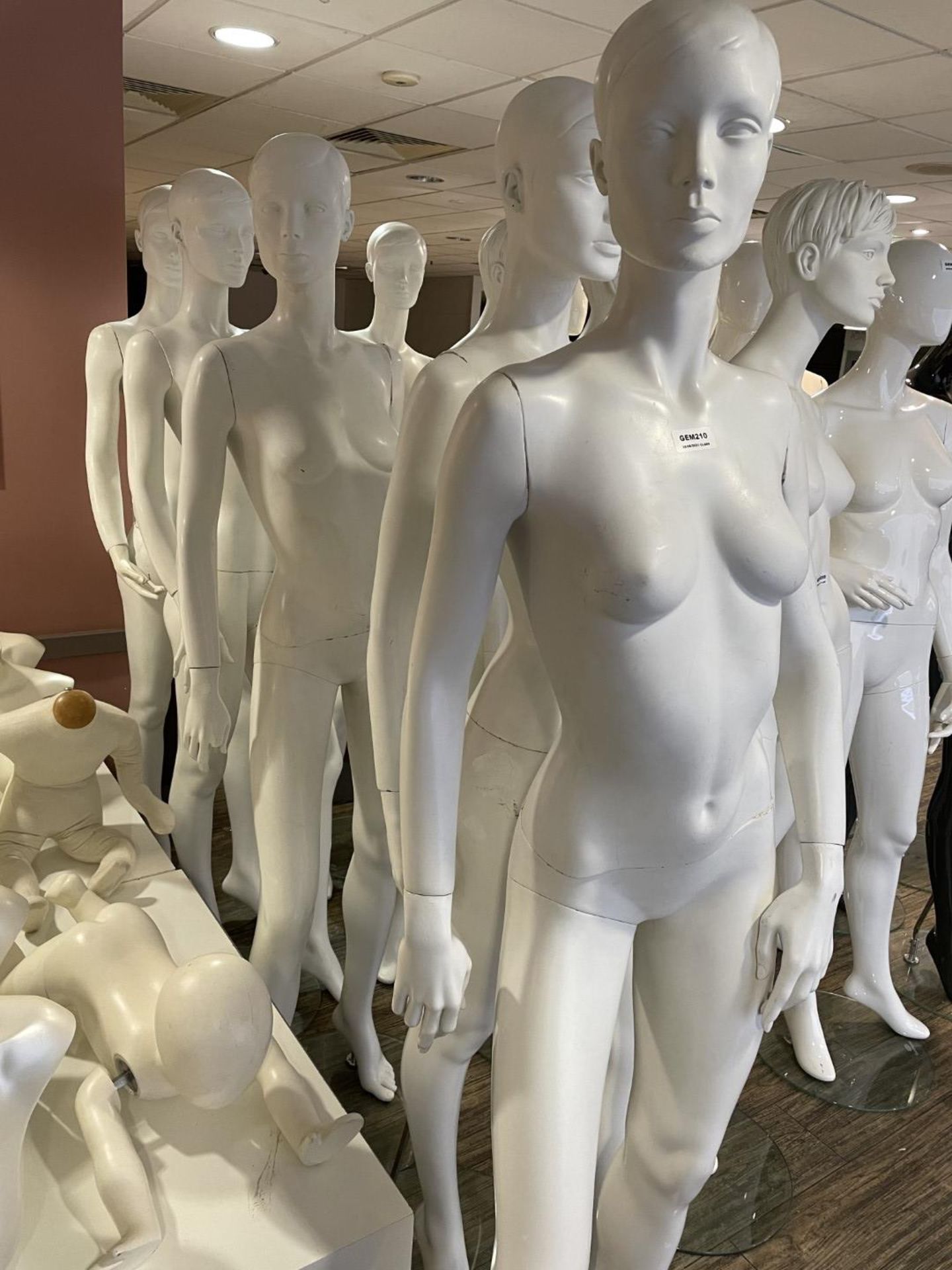 5 x Full Size Female Mannequins on Stands - CL670 - Ref: GEM210 - Location: Gravesend, DA11 - Image 4 of 8
