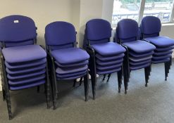 26 x Broadstock Stacking Office Meeting Room Chairs - CL670 - Ref: GEM322 - Location: Gravesend,