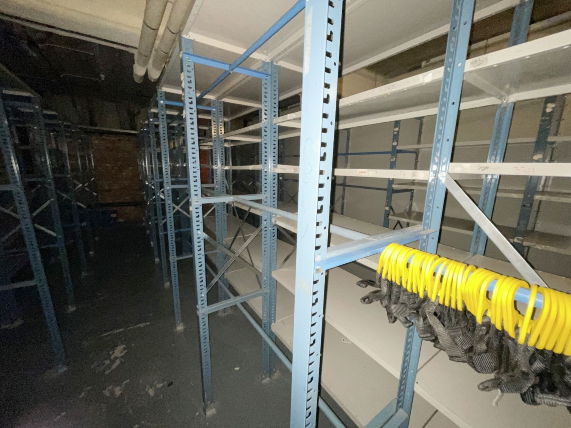 16 x Bays of Metal Warehouse Storage Shelving and Clothes Rails - Includes 8 x Shelving Bays and 8 x - Image 2 of 4