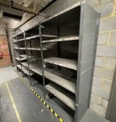 4 x Bays of Metal Warehouse Storage Shelving - H293 x W100 x D52 cms - 100cm Width Per Bay - CL670 -