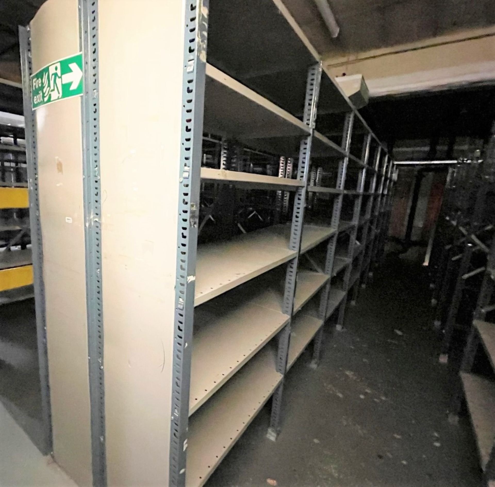 16 x Bays of Metal Warehouse Storage Shelving and Clothes Rails - Includes 8 x Shelving Bays and 8 x - Image 3 of 4