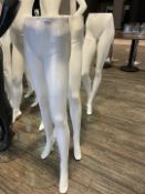 3 x Half Body Mannequin Legs on Stands - CL670 - Ref: GEM206 - Location: Gravesend, DA11