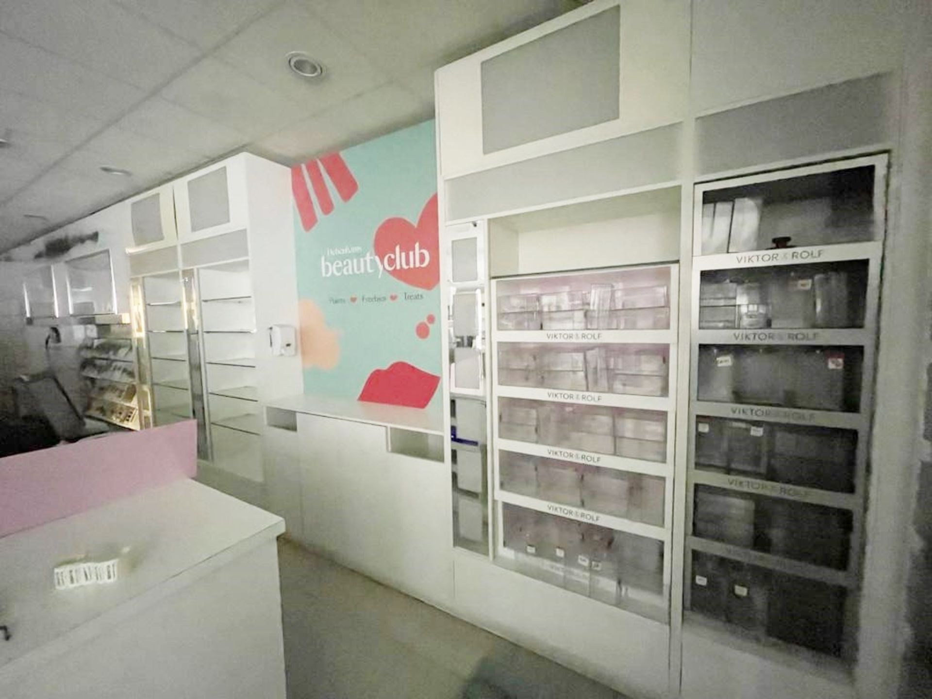 4 x Upright Retail Display Units Featuring Adjustable Glass Shelves, Illuminated Light Boxes and - Image 9 of 9