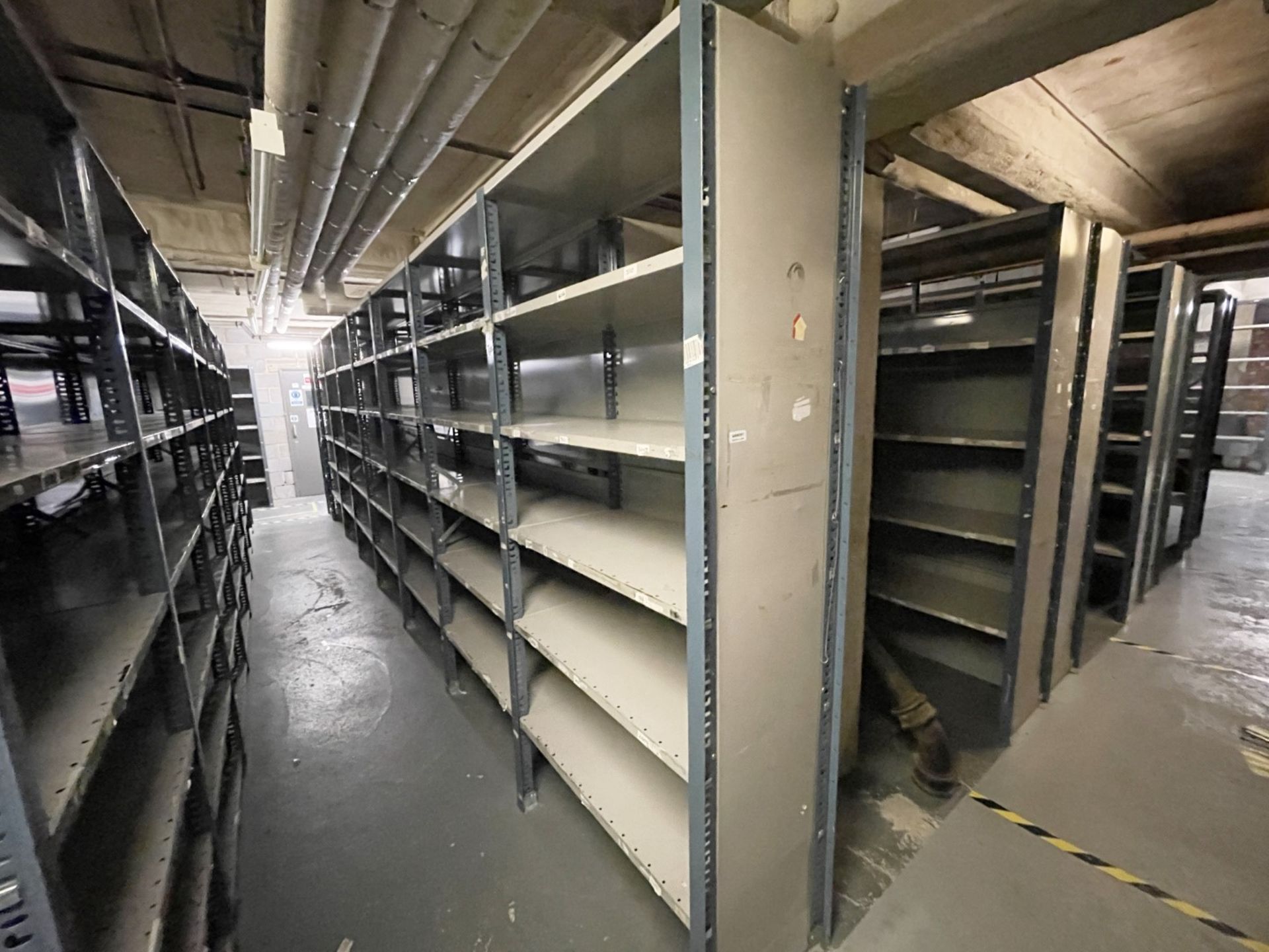 12 x Bays of Metal Warehouse Storage Shelving - H293 x W100 x D52 cms - 100cm Width Per Bay - - Image 2 of 2