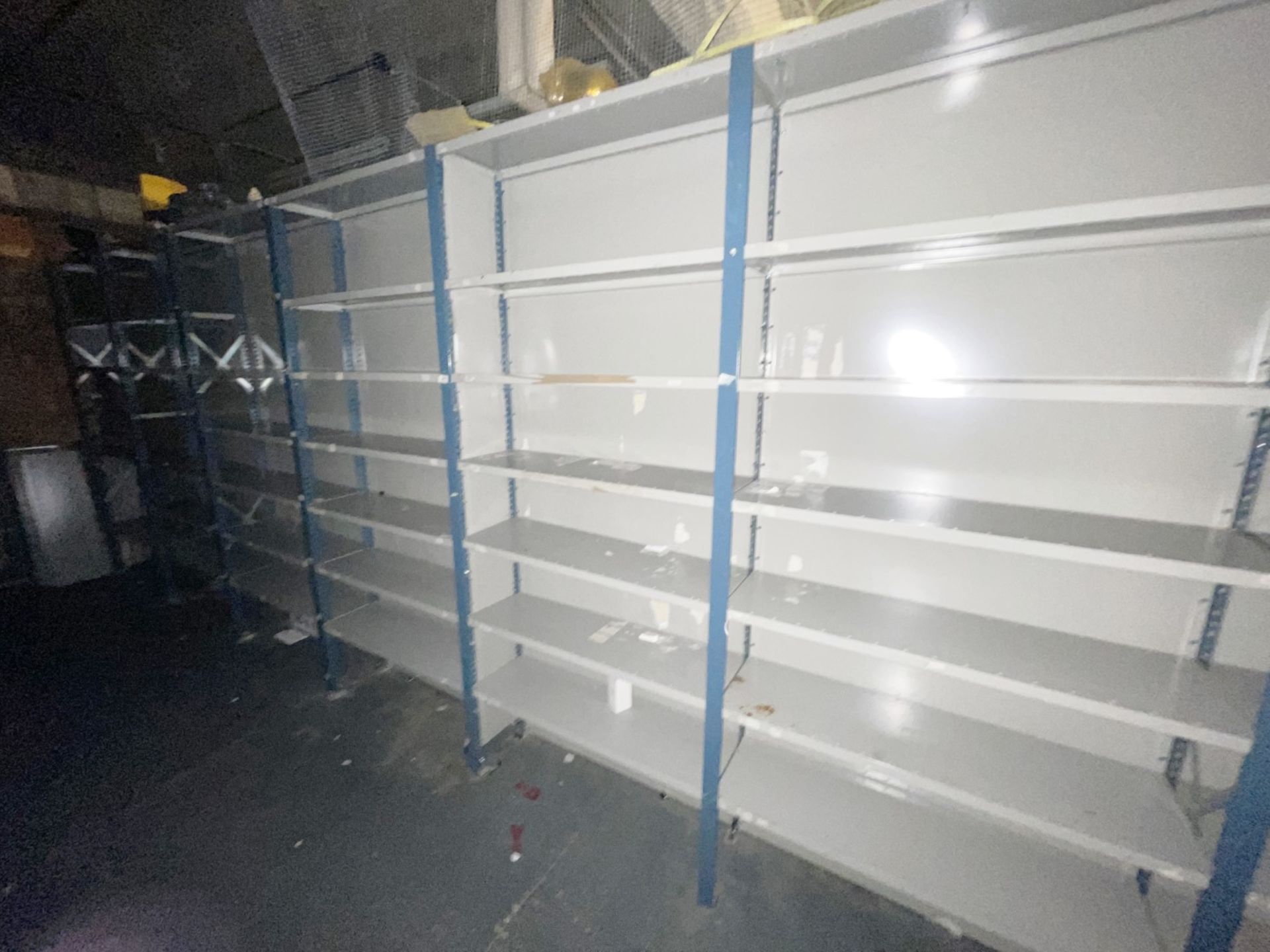 8 x Bays of Metal Warehouse Storage Shelving - Plus Additional Shelves - 100cm Width Per Bay - CL670