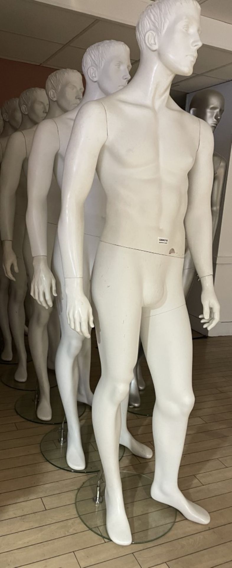 9 x Full Size Male Mannequins on Stands - CL670 - Ref: GEM215/216 - Location: Gravesend, DA11 - Image 5 of 5