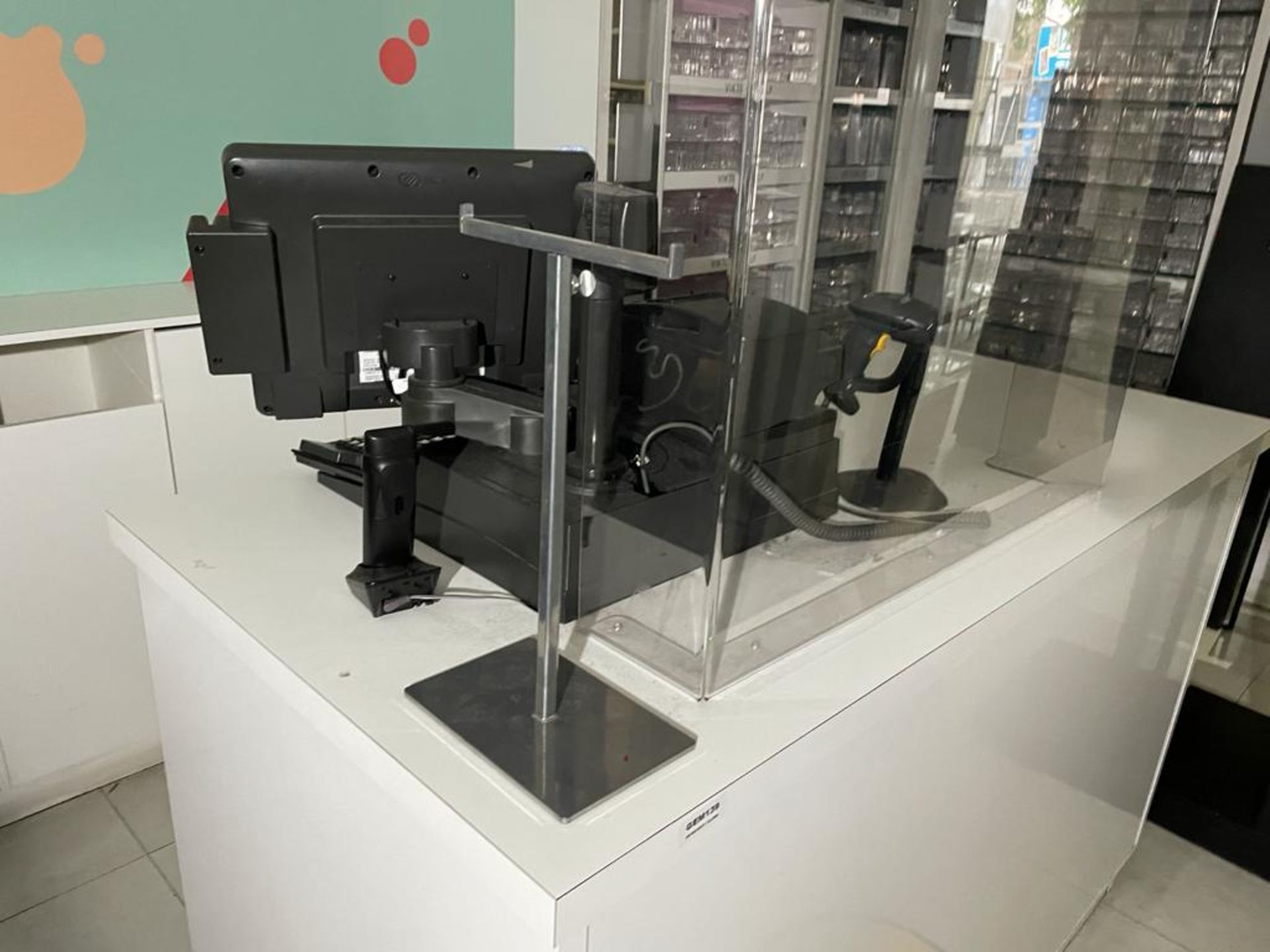 1 x Epos Point of Sale Unit With NCR Epos System, Magnet Security Tag Remover and Perspex Covid - Image 17 of 20