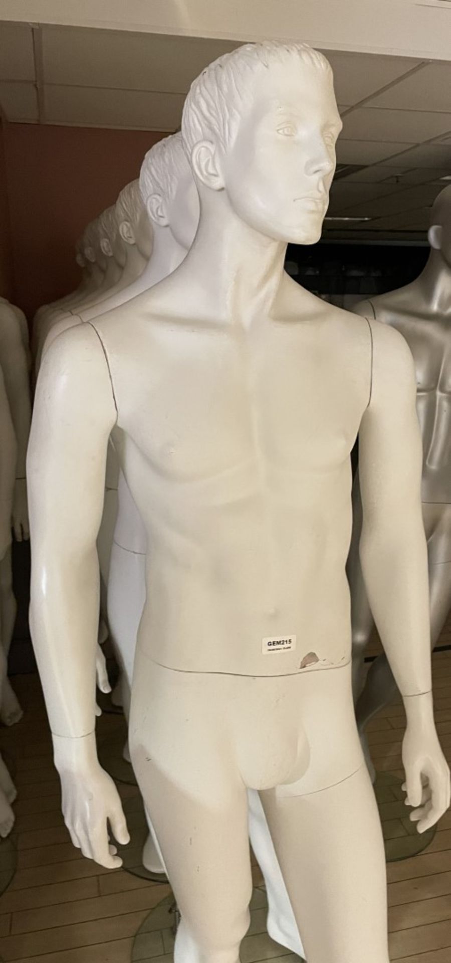 9 x Full Size Male Mannequins on Stands - CL670 - Ref: GEM215/216 - Location: Gravesend, DA11 - Image 3 of 5
