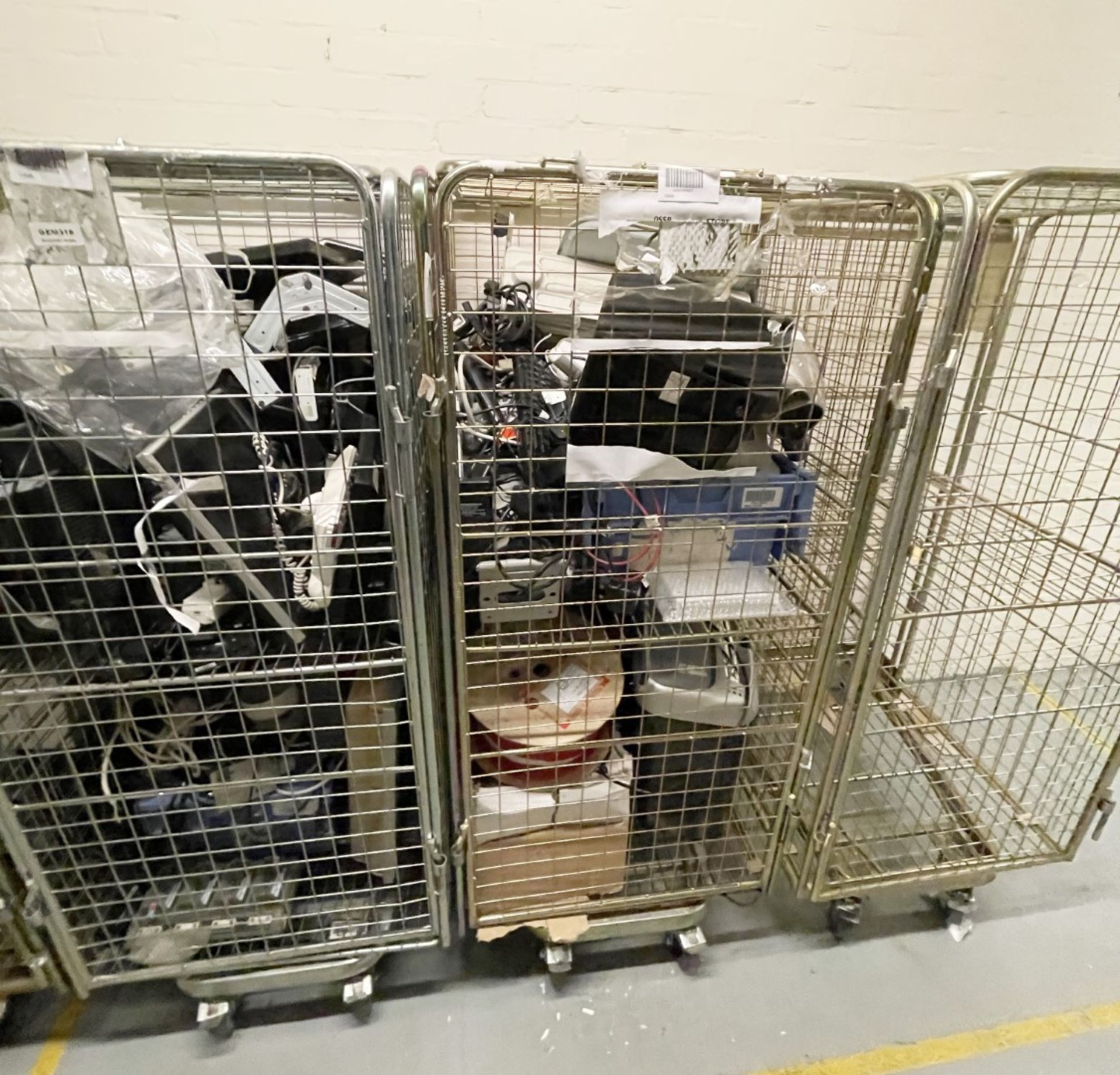 5 x Warehouse Roller Cages With Contents - Contents Include Various Electricals, Office Equipment, - Image 9 of 11