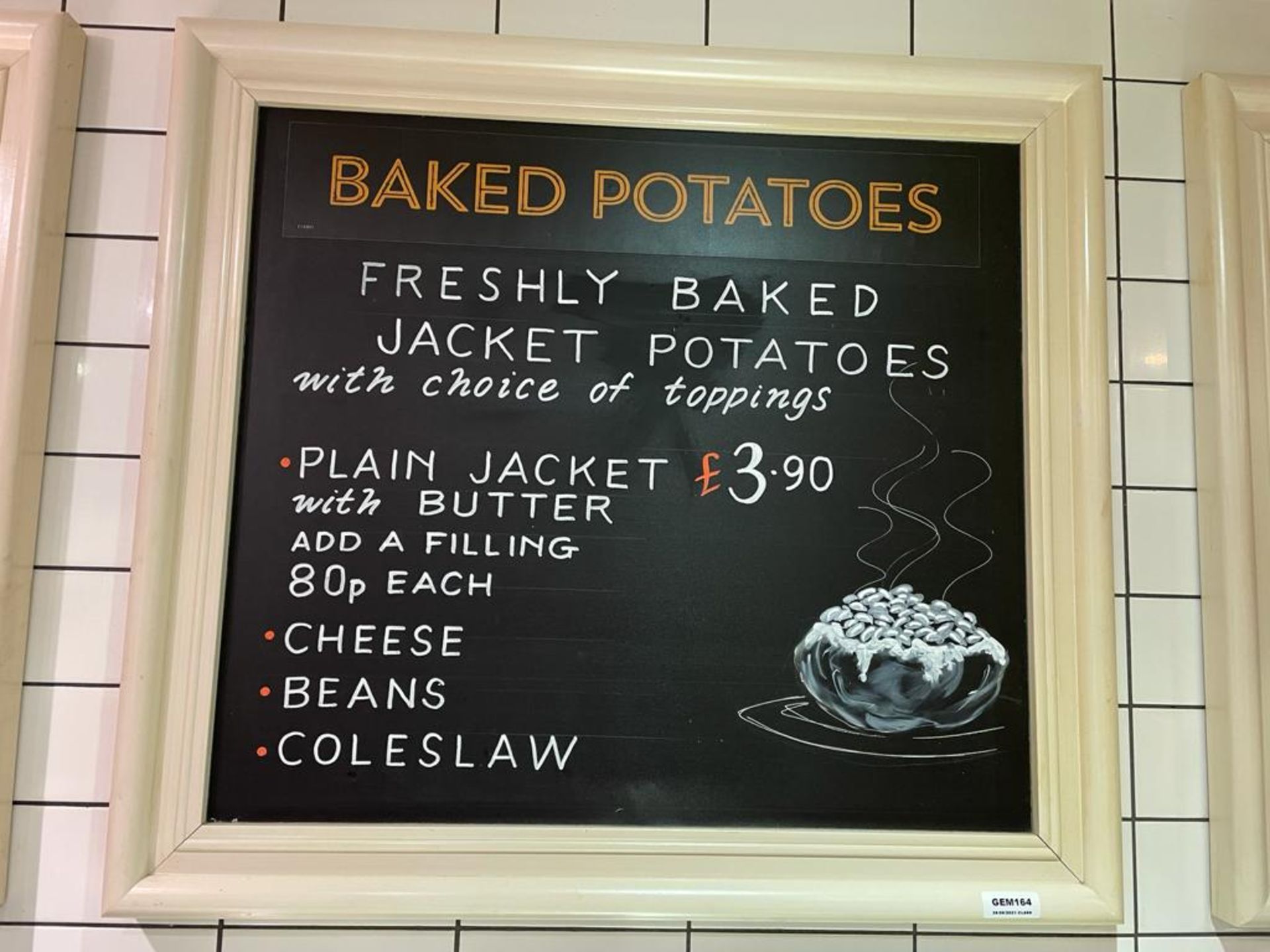 4 x Framed Advertising Signs Including Coffee Sign and Chalk Menu Price Boards - CL670 - Ref: GEM164 - Image 6 of 7