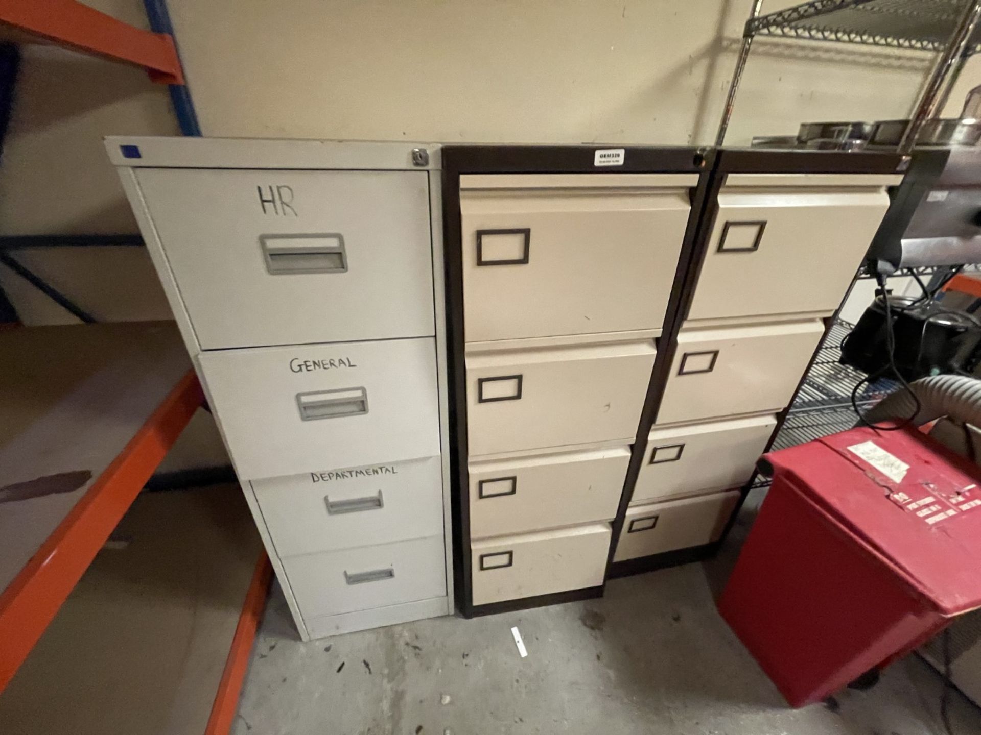 3 x Office Filing Cabinets - CL670 - Ref: GEM329 - Location: Gravesend, DA11