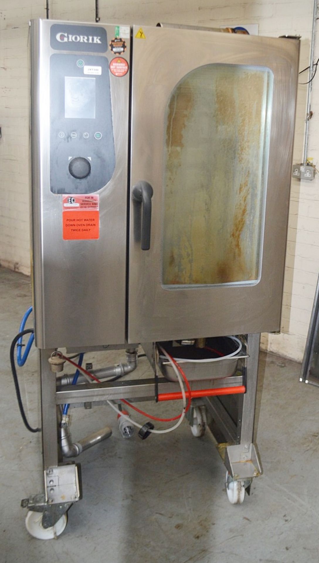 1 x BKI Giorik Commercial Electric 10-grid Combination Oven With 2-Sided Access On Large Mobile