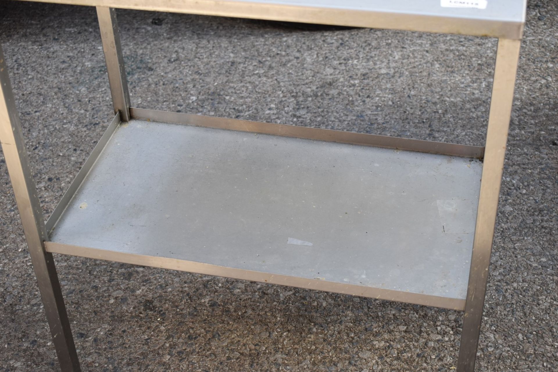 1 x Stainless Steel Prep Table With Undershelf - Dimensions: H83 x W40 x D70 cms - Recently - Image 2 of 4