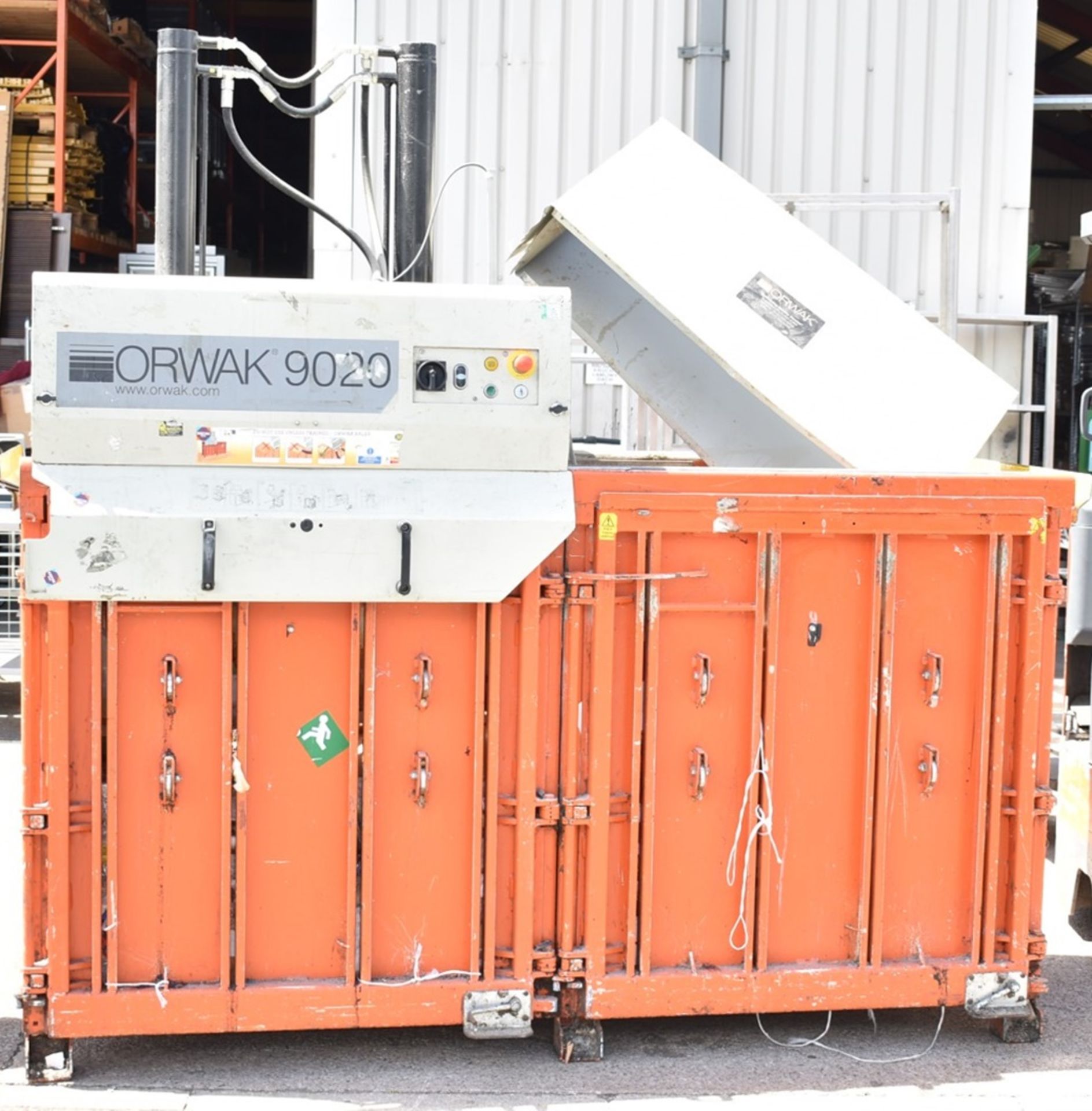 1 x Orwak Multi 9020 Twin Chamber Baler - Recycling Station Suitable For Cardboard, Plastics,