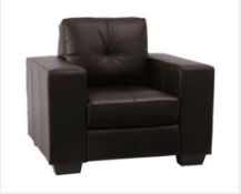 1 x Hotel Reception Armchair With Folding Back Rest Finished in Black - Recently Removed From Luxury