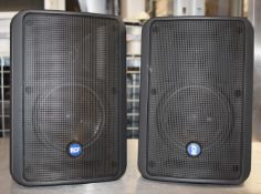 2 x RCF 175-Watt Two-Way Compact Monitor Speakers - Model Monitor 55 - RRP £246 - Ref: JP/JP - CL700