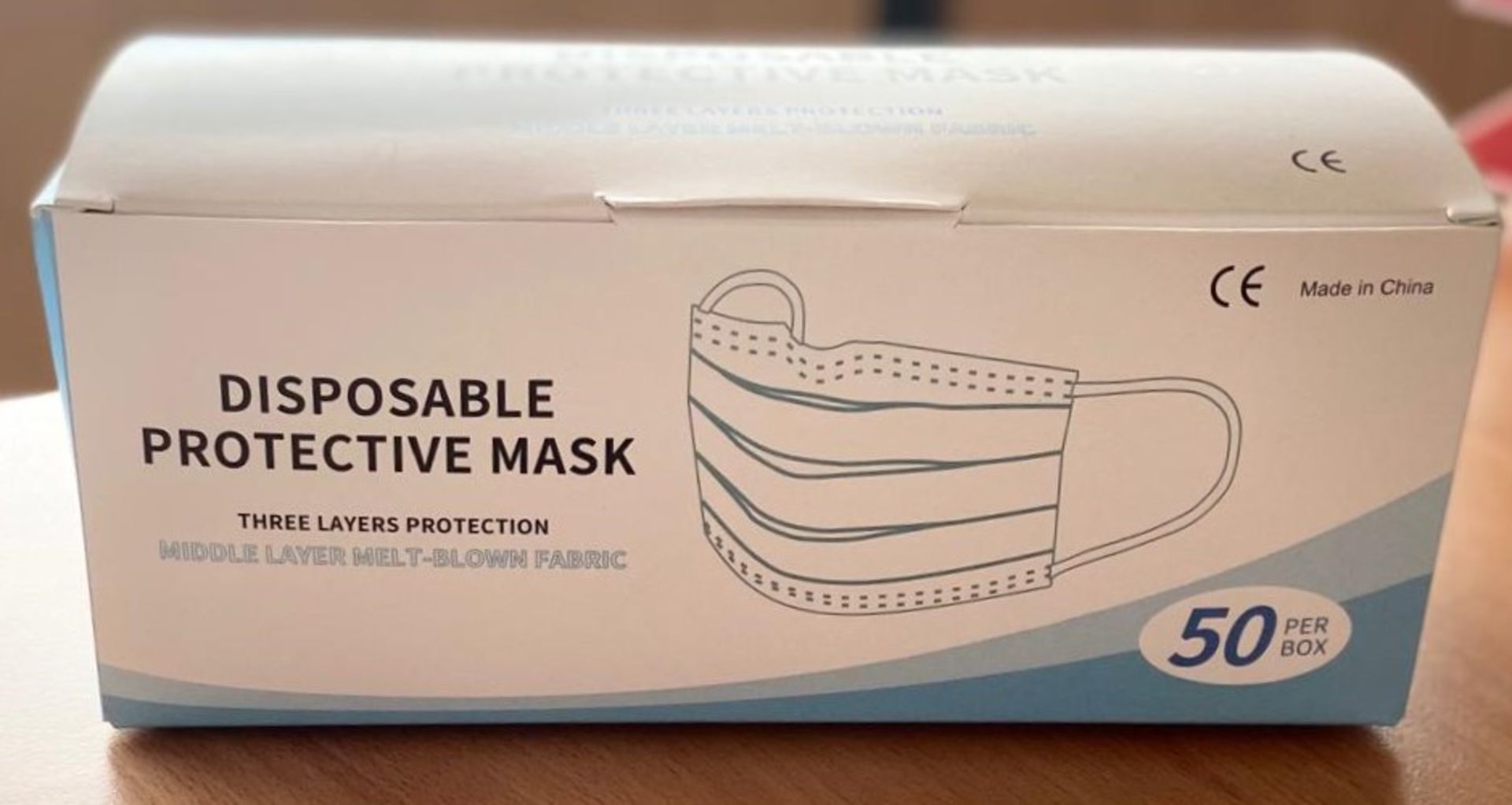 2,000 x Disposable Protective Face Masks - Brand New Boxed Stock - Three Layers of Protection With - Image 2 of 5