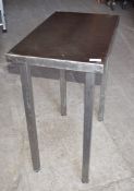 1 x Stainless Steel Fill In Prep Tabe - Dimensions: H91 x W46 x D76 cms - Recently Removed From