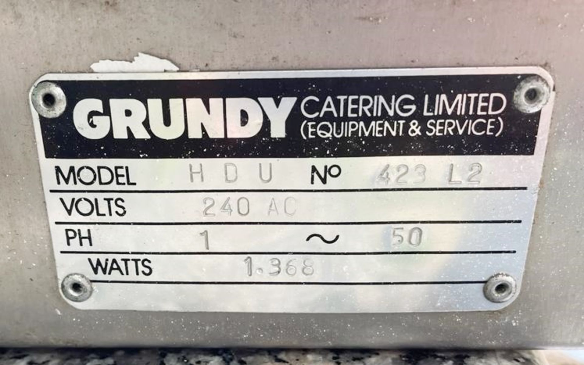 1 x Grundy HDU Drop-In Gantry Food Warmer With Warming Base Plate and Adjustable Controls - 240v - - Image 4 of 4