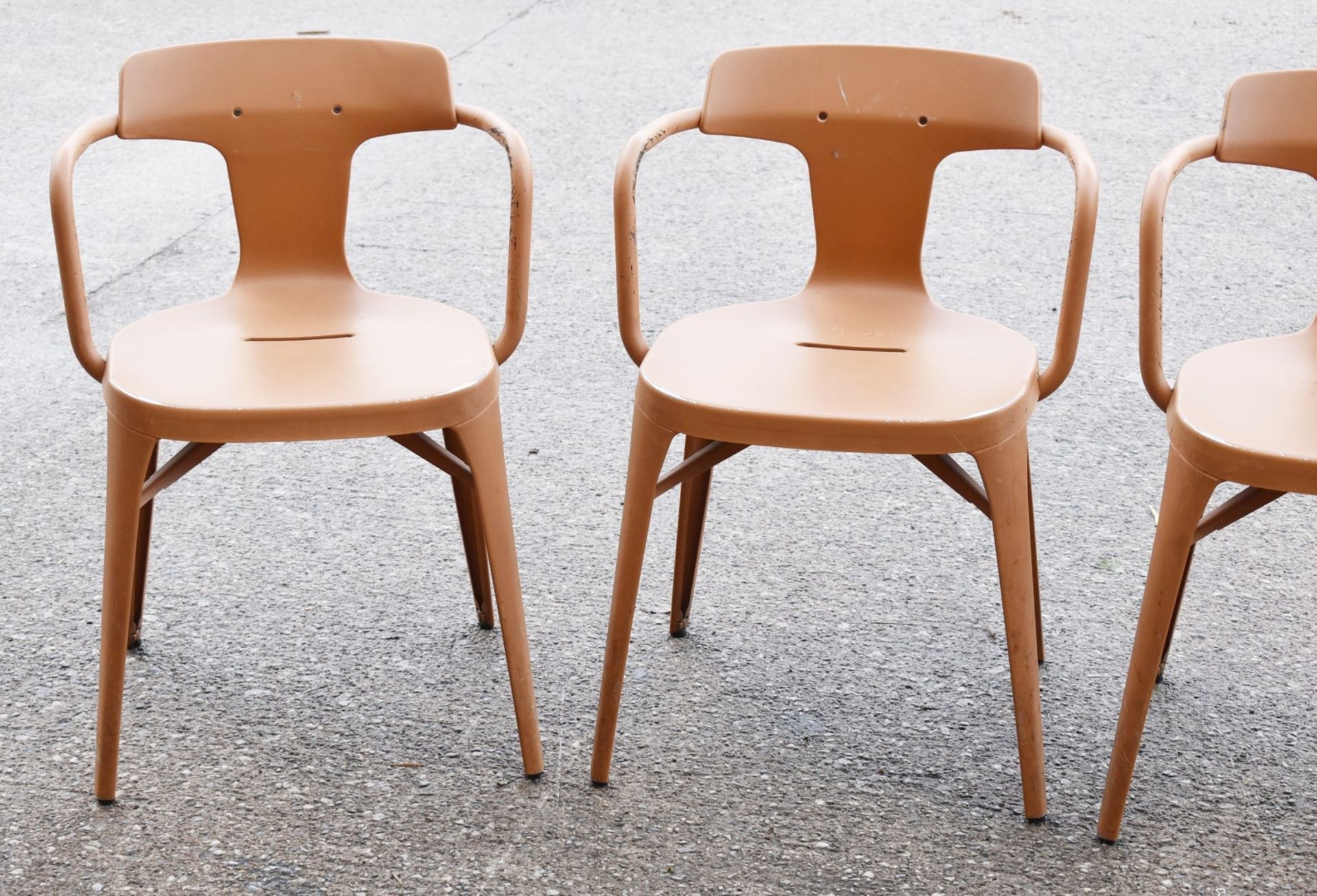 4 x Tolix Outdoor Bistro Stacking Armchairs Designed By Patrick Norguet - RRP £1,548 - Image 3 of 16
