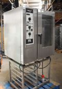 1 x Henny Penny MCS 101 Commercial Electric Combi Oven With Stainless Steel Stand - 3 Phase -