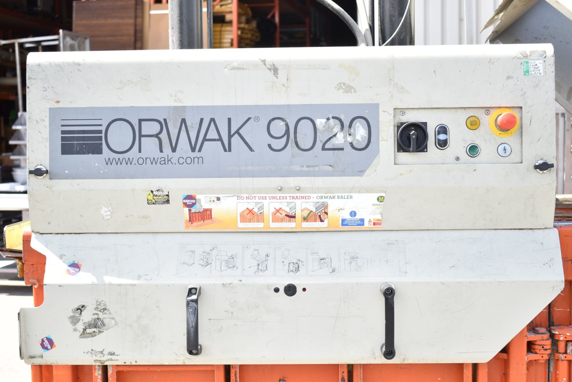 1 x Orwak Multi 9020 Twin Chamber Baler - Recycling Station Suitable For Cardboard, Plastics, - Image 5 of 11