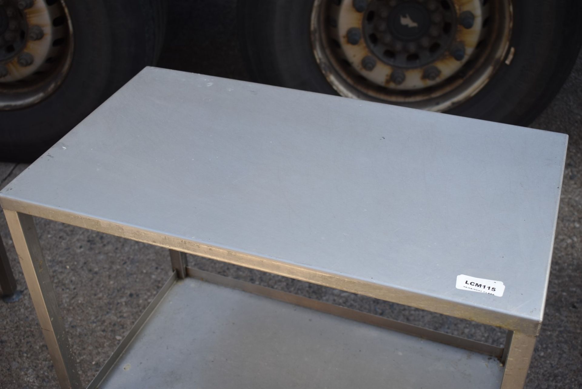 1 x Stainless Steel Prep Table With Undershelf - Dimensions: H83 x W40 x D70 cms - Recently - Image 3 of 4