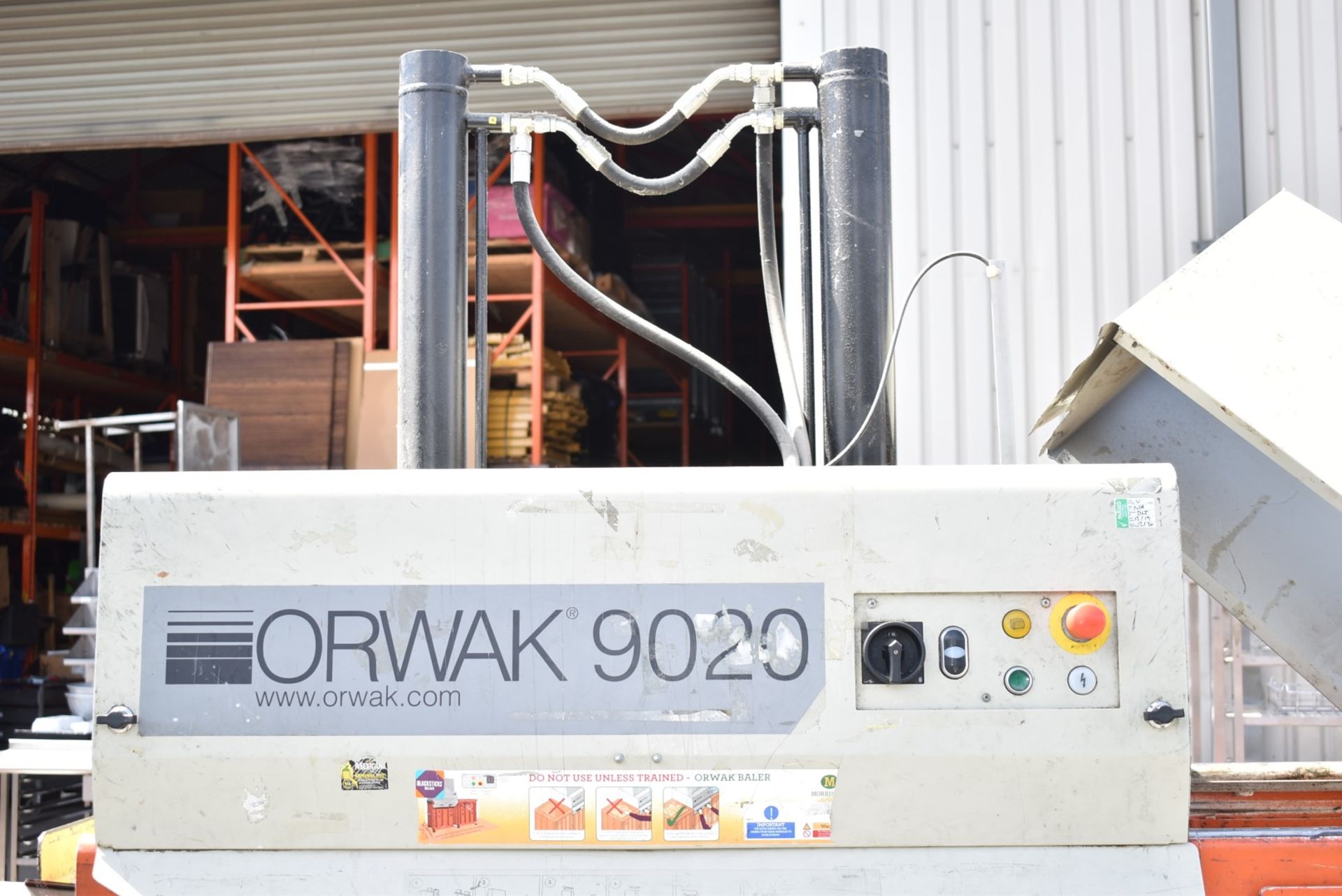 1 x Orwak Multi 9020 Twin Chamber Baler - Recycling Station Suitable For Cardboard, Plastics, - Image 4 of 11