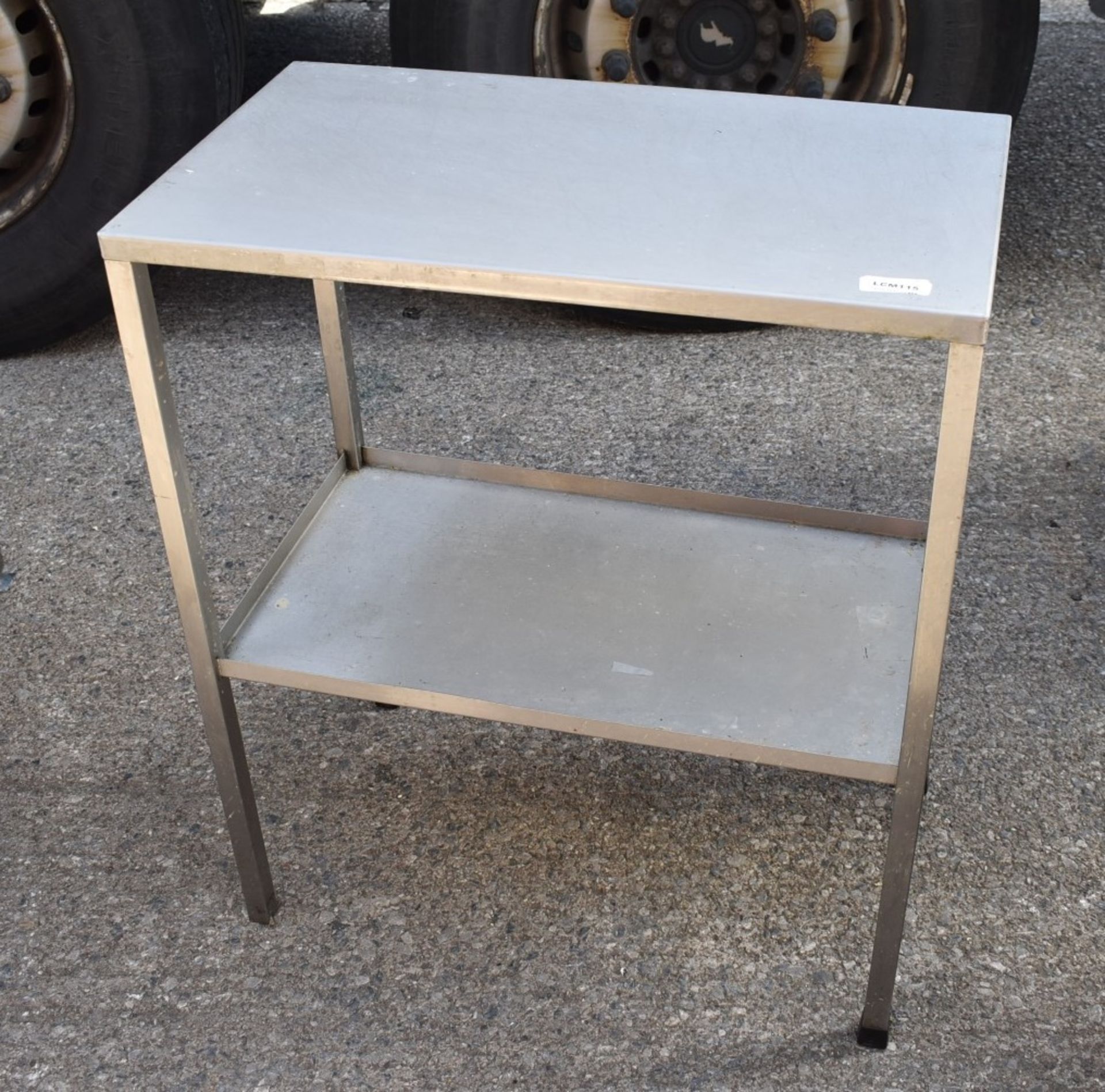 1 x Stainless Steel Prep Table With Undershelf - Dimensions: H83 x W40 x D70 cms - Recently