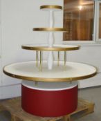 1 x Large 1.5 Metre High 4-Tier Display Cake / Merchandise Stand - Diameter 143cm