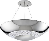 1 x Searchlight Halo 8 Light LED Pendant in Chrome - Product Code: 3448-8CC - RRP £299 - Unused