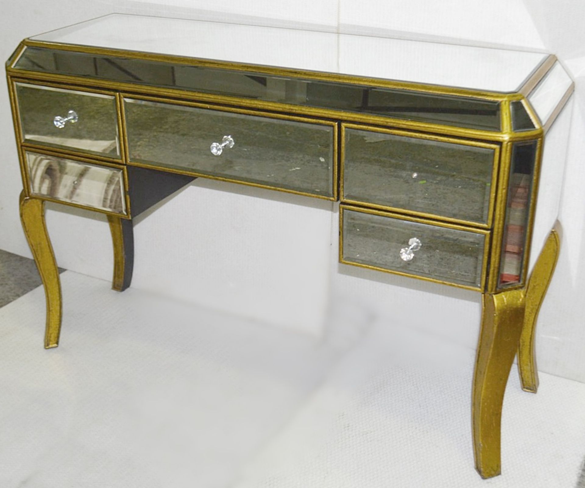 1 x Opulent Mirrored Dressing Table With Stool - Ex-Showroom / Window Display Piece - Ref: HAR167 - Image 2 of 5