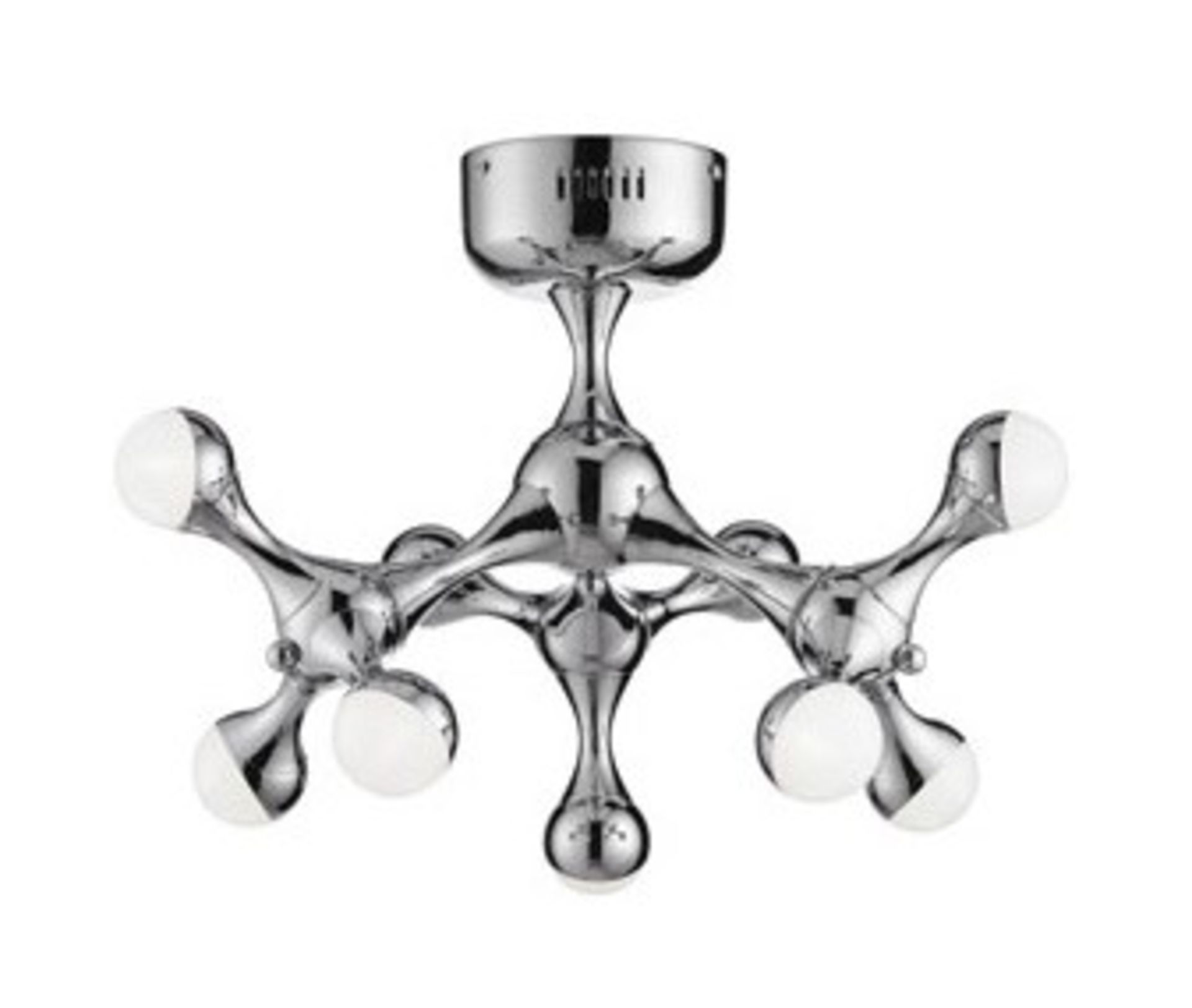 1 x Searchlight D.N.A 9 Light Semi-Flush Ceiling Light Polished Chrome - Product Code: 8719-9CC -