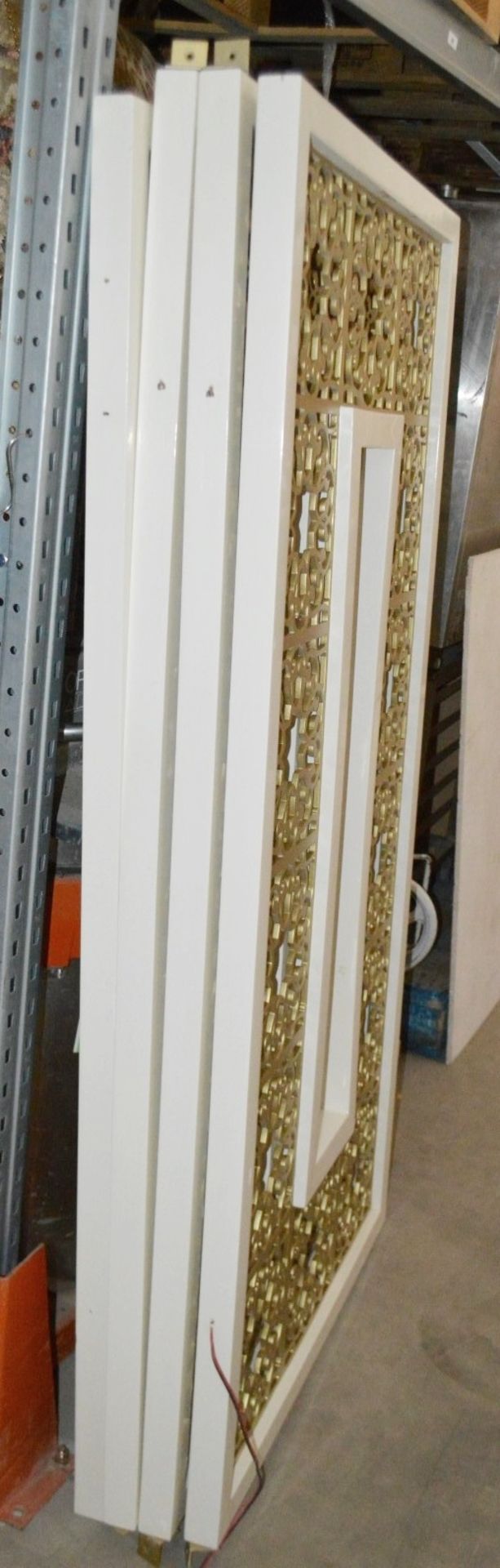 A Set Of 4 x Moroccan-style Room Divider Screen Panels  - Ref: HMS108 - CL668 - Location: Altrincham - Image 8 of 8