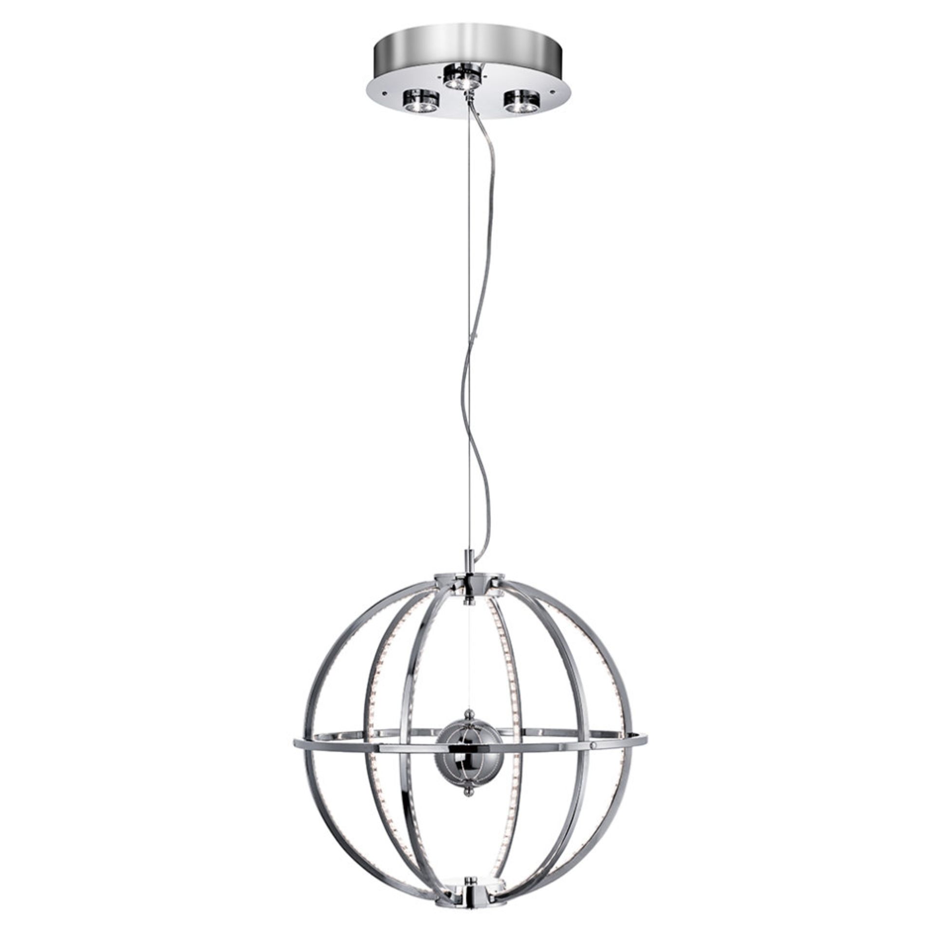 1 x Searchlight Gyro Large Ball LED Ceiling Light Pendant - Product Code: 3575-216CC - RRP £249 -