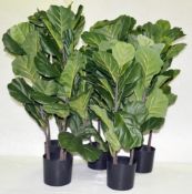 5 x Commercial Artificial Medium Sized Potted Plants - Dimensions (approx): H94 x W50cm - Ex-